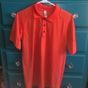 Lululemon men’s orange polo